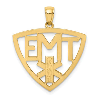 14k Yellow Gold Emergency Medical Technician Pendant