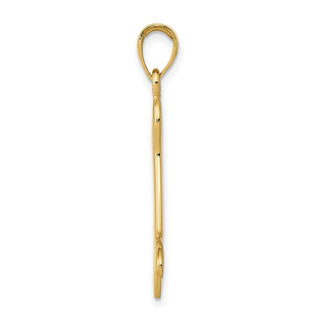 14k Yellow Gold Solid Polished Dog Bone Charm