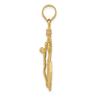 14k Yellow Gold Mariners Cross Pendant C258