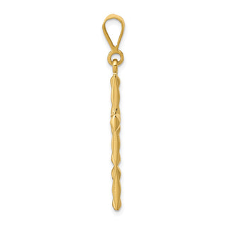 14k Yellow Gold Reversible Latin Cross Pendant C2728