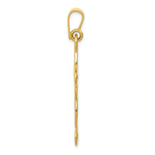 14k Yellow Gold Polished Cross Pendant C2739