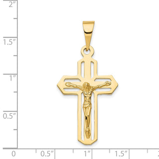14k Yellow Gold Polished Crucifix Pendant C2767