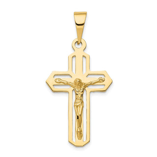 14k Yellow Gold Polished Crucifix Pendant C2767
