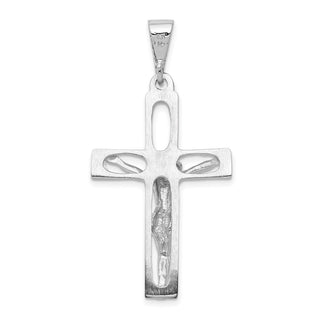 14k White Gold Crucifix Pendant C2769