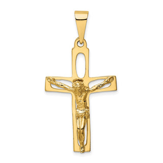 14k Yellow Gold Polished Crucifix Pendant C2770