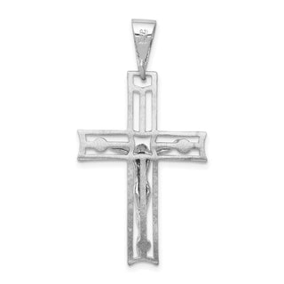14k White Gold Crucifix Pendant C2773
