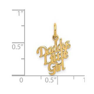 14k Yellow Gold Daddys Little Girl Charm C279