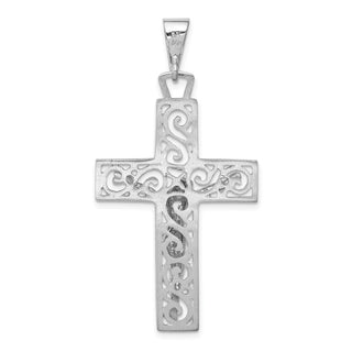 14k White Gold Crucifix Pendant C2803