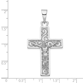 14k White Gold Crucifix Pendant C2803