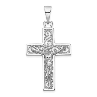 14k White Gold Crucifix Pendant C2803