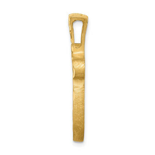 14k Yellow Gold Filigree Chai Pendant C2814