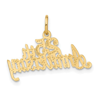 14k Yellow Gold 25th Anniversary Charm C287