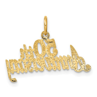 14k Yellow Gold 50th Anniversary Charm C288