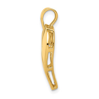 14k Yellow Gold Polished Heart Pendant C289
