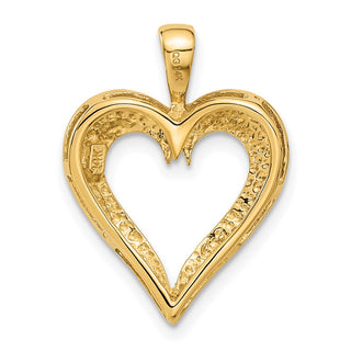 14k Yellow Gold Polished Heart Pendant C289