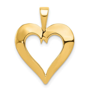 14k Yellow Gold Polished Heart Pendant C289