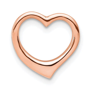 14k Rose Gold Polished Heart Slide C2917R