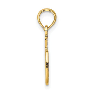 14k Yellow Gold #1 Dad Pendant C3024