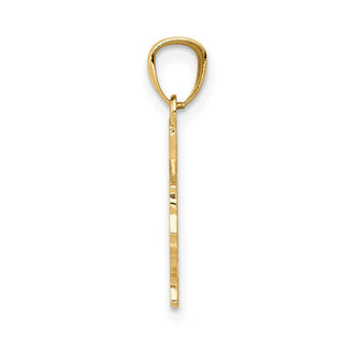 14k Yellow Gold State of TEXAS Map Pendant