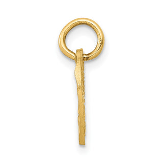 14k Yellow Gold Polished Double Heart Charm C309