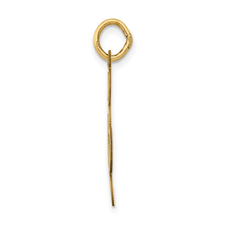 14k Yellow Gold Polished Treble Clef Charm