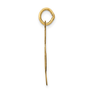 14k Yellow Gold Polished Treble Clef Charm