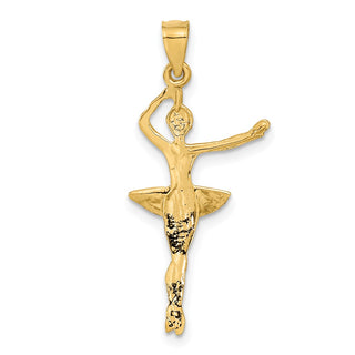 14k Yellow Gold Ballerina Pendant