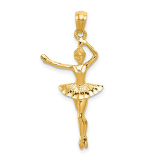 14k Yellow Gold Ballerina Pendant