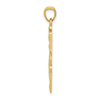 14k Yellow Gold Dancing Ballerina Pendant