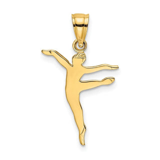 14k Yellow Gold Polished Dancer Pendant