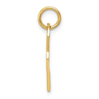 14k Yellow Gold Polished 3D Rounded Top Key Charm C313