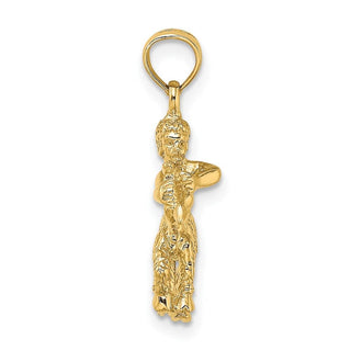 14k Yellow Gold 3-D Sagittarius Zodiac Pendant