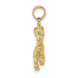 14k Yellow Gold 3-D Capricorn Zodiac Pendant