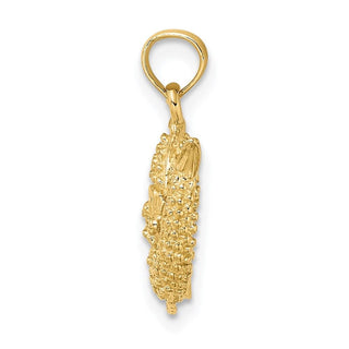 14k Yellow Gold 3-D Pisces Zodiac Pendant