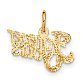 14k Yellow Gold Forever Yours Charm