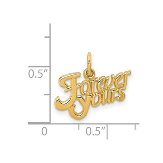 14k Yellow Gold Forever Yours Charm