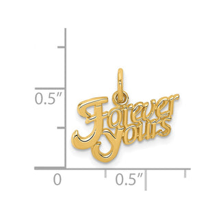 14k Yellow Gold Forever Yours Charm