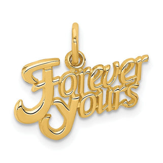 14k Yellow Gold Forever Yours Charm