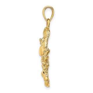 14k Yellow Gold Large Scorpio Zodiac Pendant