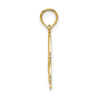 14k Yellow Gold Aloha Palm Tree Pendant