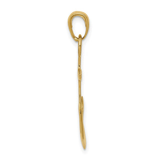 14k Yellow Gold Anchor Pendant C3345