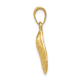 14k Yellow Gold Oyster Shell Pendant
