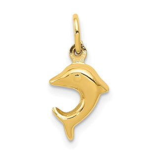 14k Yellow Gold Dolphin Charm C3438