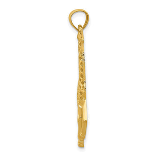 14k Yellow Gold Giraffe Pendant