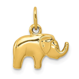 14k Yellow Gold Elephant Charm C3531
