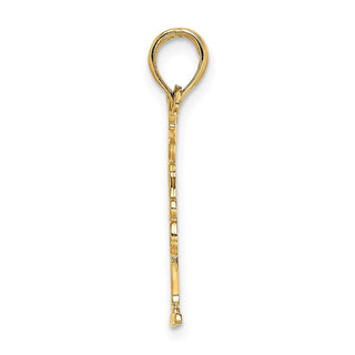 14k Yellow Gold Gymnastics Floor Pendant