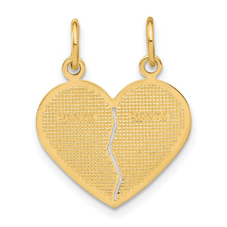 14k Yellow Gold Break-Apart Mom and Daughter Charm