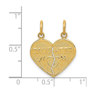 14k Yellow Gold Break-Apart Mom and Daughter Charm