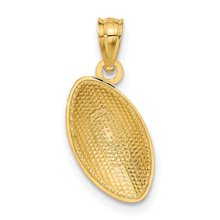 14k Yellow Gold Football Pendant C3582