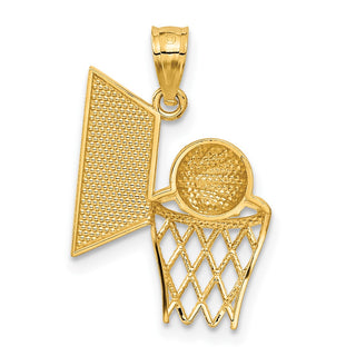 14k Yellow Gold Basketball Pendant C3583